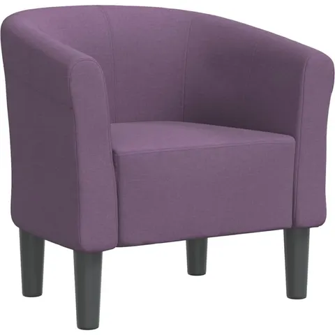 vidaXL Chaise cabriolet violet tissu – image 1