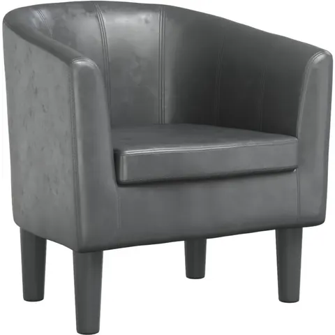 vidaXL Fauteuil gris similicuir – image 1