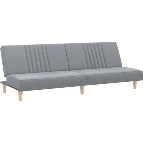vidaXL Canapé-lit à gris clair tissu – 733797 – image 1