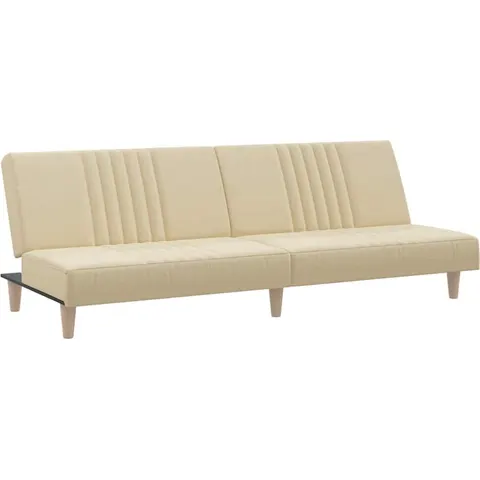 vidaXL Canapé-lit crème tissu – 733827 – image 1