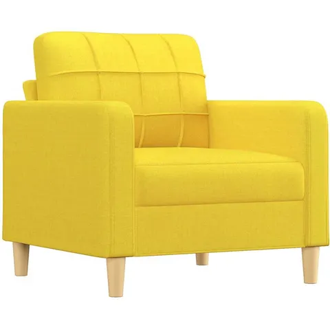 vidaXL Fauteuil Jaune clair 60 cm Tissu – 138063 – image 1