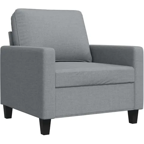 vidaXL Fauteuil Gris clair 60 cm Tissu – 138735 – image 1