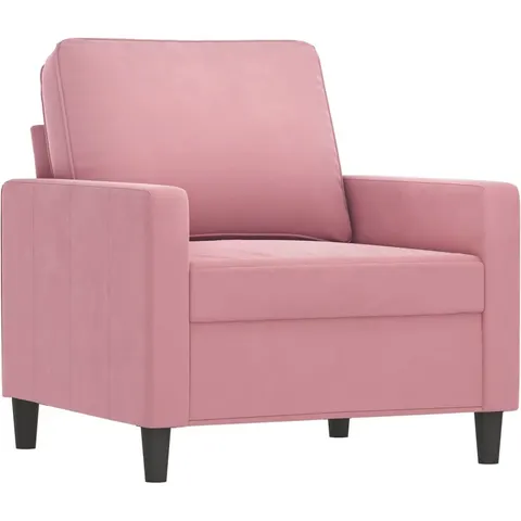 vidaXL Fauteuil Rose 60 cm Velours – 139084 – image 1