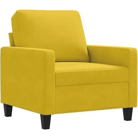 vidaXL Fauteuil Jaune 60 cm Velours – 139114 – image 1