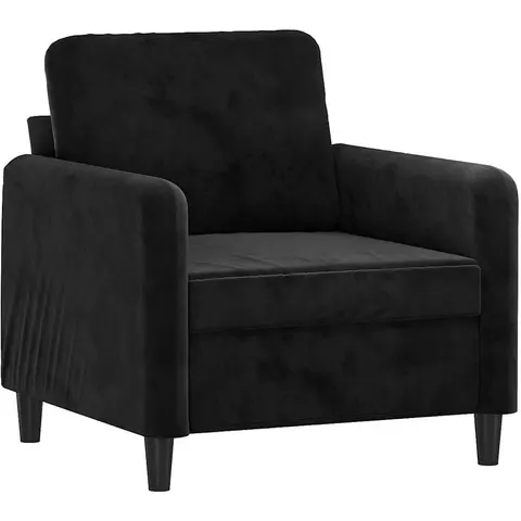 vidaXL Fauteuil Noir 60 cm Velours – 141537 – image 1