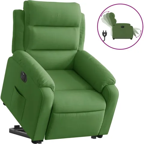 vidaXL Fauteuil inclinable électrique vert clair velours – 176058 – image 1