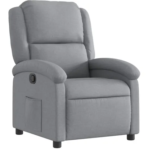 vidaXL Fauteuil inclinable gris clair tissu – 179004 – image 1