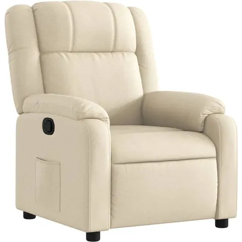 vidaXL Fauteuil inclinable crème tissu – 186927 – image 1