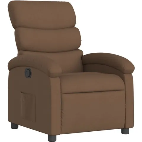 vidaXL Fauteuil inclinable Marron Tissu – 198852 – image 1