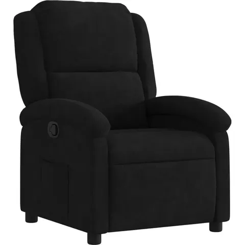 vidaXL Fauteuil inclinable noir velours – 199958 – image 1