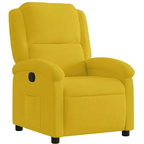 vidaXL Fauteuil inclinable jaune velours – 199965 – image 1