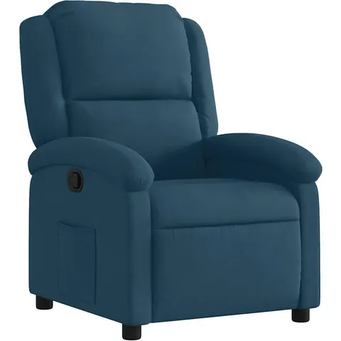 vidaXL Fauteuil inclinable bleu velours – 199996 – image 1
