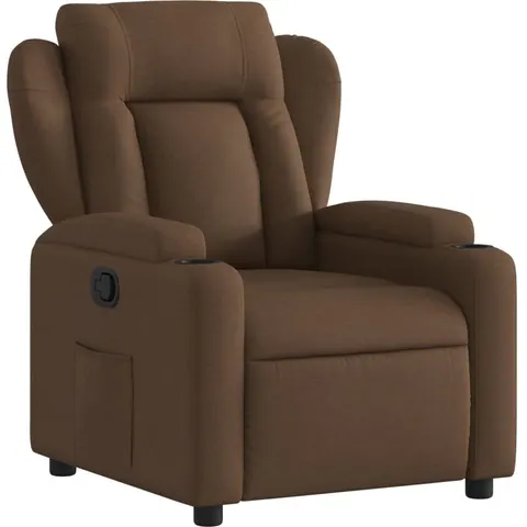 vidaXL Fauteuil inclinable Marron Tissu – 200531 – image 1
