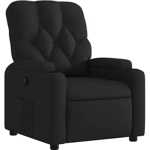 vidaXL Fauteuil inclinable Noir Tissu – 201279 – image 1