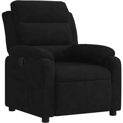 vidaXL Fauteuil inclinable noir velours – 202597 – image 1