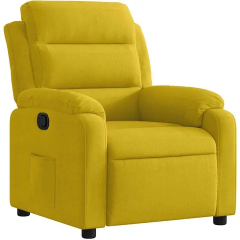 vidaXL Fauteuil inclinable jaune velours – 202603 – image 1