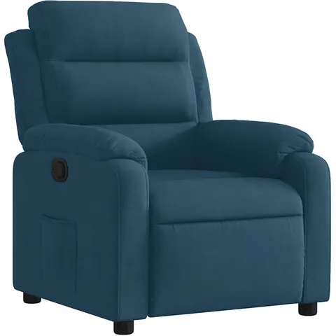 vidaXL Fauteuil inclinable bleu velours – 202634 – image 1