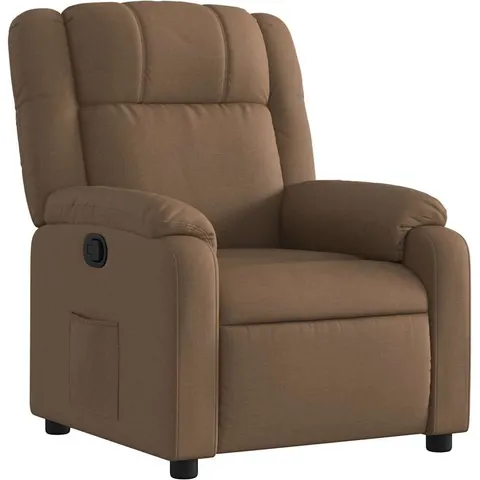 vidaXL Fauteuil inclinable Marron Tissu – 202931 – image 1