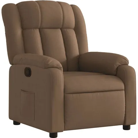 vidaXL Fauteuil inclinable Marron Tissu – 203310 – image 1