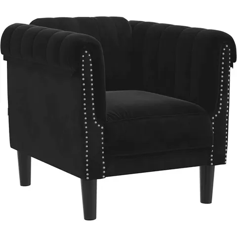 vidaXL Fauteuil noir velours – 399563 – image 1
