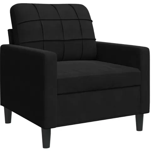 vidaXL Fauteuil Noir 60 cm Velours – 596223 – image 1