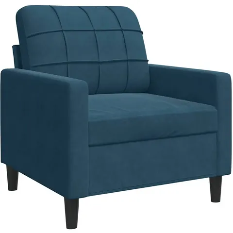 vidaXL Fauteuil Bleu 60 cm Velours – 596261 – image 1