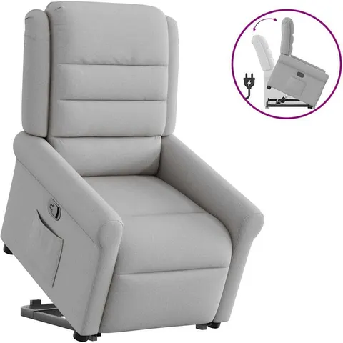 vidaXL Fauteuil inclinable gris nuage tissu – 963056 – image 1