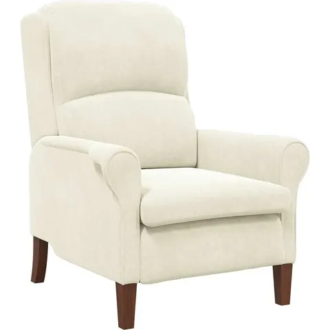 vidaXL fauteuil Crème Velours – image 1