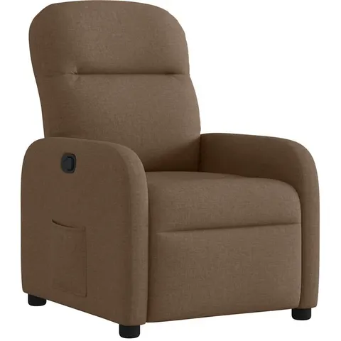 vidaXL Fauteuil inclinable Marron Tissu – 335326 – image 1
