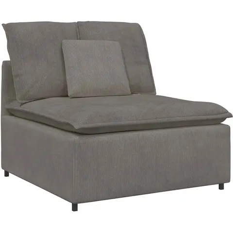 vidaXL Module central de canapé modulable avec coussins gris clair 100 cm – 656827 – image 1