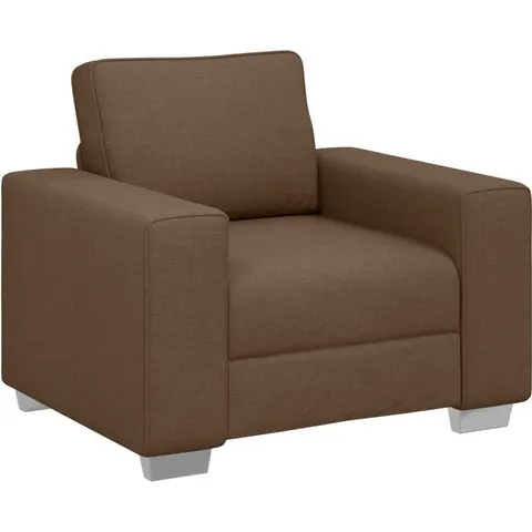 vidaXL Fauteuil Marron 100 cm tissu – image 1