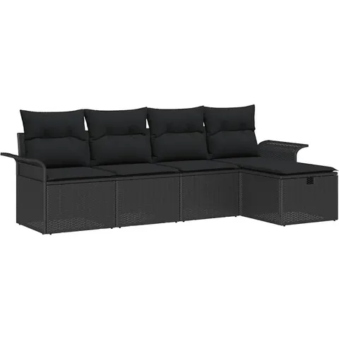 vidaXL Ensemble de canapé de jardin 5 pc Poly rotin – 403131 – image 1