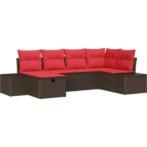 vidaXL Ensemble de Canapés 4 pc polyrotin – 408341 – image 1
