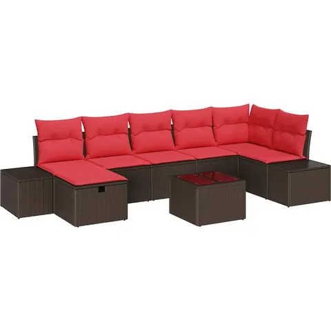 vidaXL Ensemble de Canapés 5 pc polyrotin – 408648 – image 1