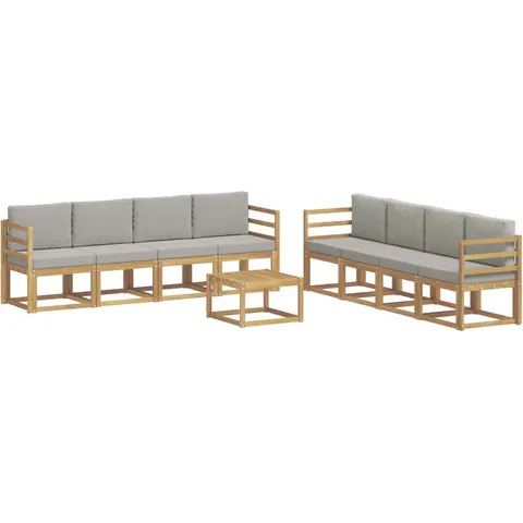 vidaXL Ensemble de canapés d'extérieur 9 pc 8 place – 779137 – image 1