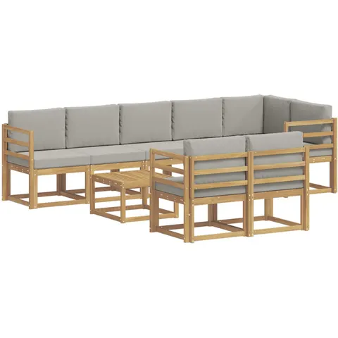 vidaXL Ensemble de canapés d'extérieur 9 pc 8 place – 783332 – image 1