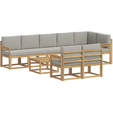 vidaXL Ensemble de canapés d'extérieur 9 pc 8 place – 783387 – image 1
