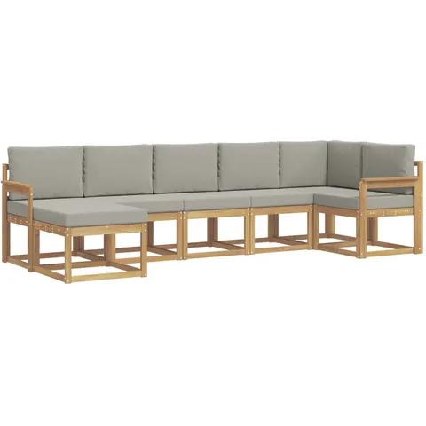 vidaXL Ensemble de canapés d'extérieur 7 pc 7 place – 784438 – image 1