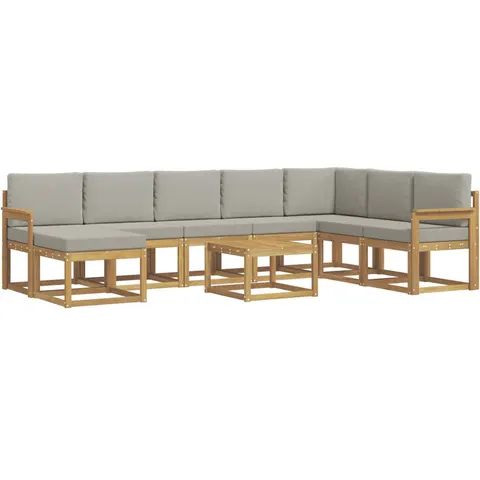 vidaXL Ensemble de canapés d'extérieur 9 pc 8 place – 785831 – image 1