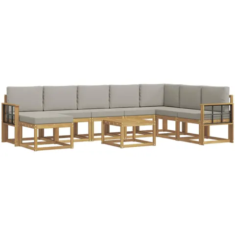 vidaXL Ensemble de canapés d'extérieur 9 pc 8 place – 786036 – image 1