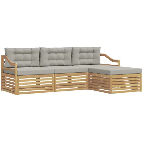 vidaXL Ensemble de canapés d'extérieur 4 pc 4 place – 826497 – image 1