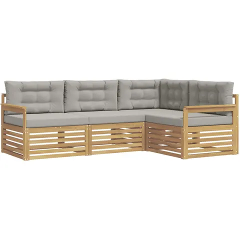 vidaXL Ensemble de canapés d'extérieur 4 pc 4 place – 827395 – image 1