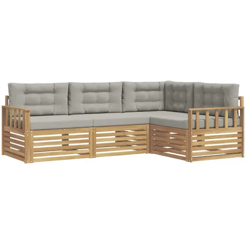 vidaXL Ensemble de canapés d'extérieur 4 pc 4 place – 827449 – image 1