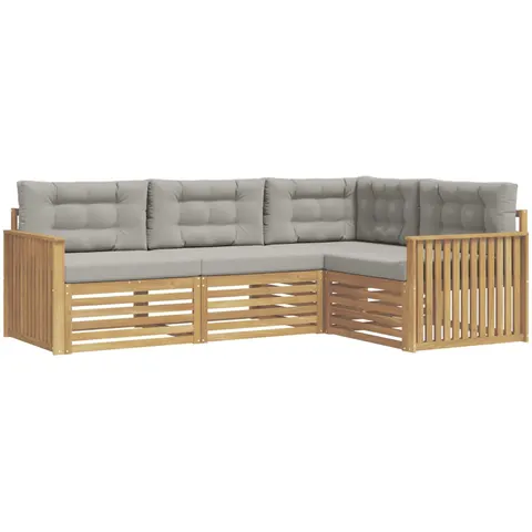 vidaXL Ensemble de canapés d'extérieur 4 pc 4 place – 827494 – image 1