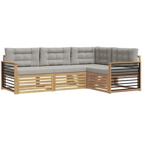 vidaXL Ensemble de canapés d'extérieur 4 pc 4 place – 827647 – image 1