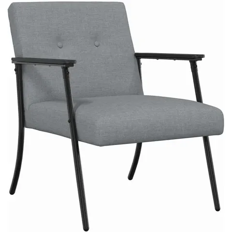 vidaXL fauteuil Gris clair tissu – 939784 – image 1
