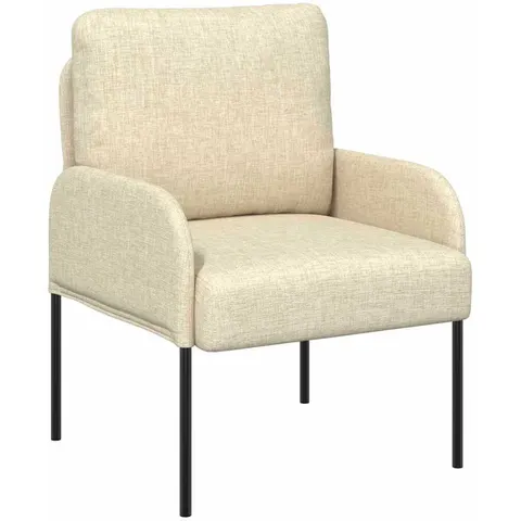 vidaXL Canapés avec coussin 55cm Crème Contreplaqué – image 1