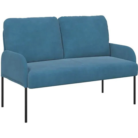 vidaXL Canapés avec coussin 110cm Bleu Contreplaqué – 340206 – image 1