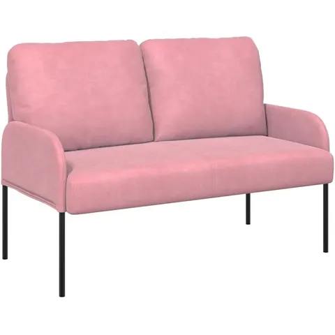 vidaXL Canapés avec coussin 110cm Rose Contreplaqué – image 1