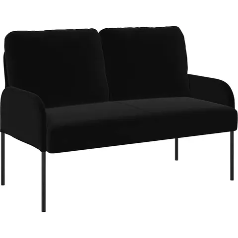 vidaXL Canapés avec coussin 110cm Noir Contreplaqué – 340268 – image 1